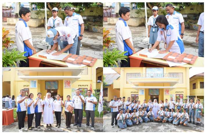 PELANTIKAN PEMBINA DAN PENGURUS OSIS YANG BARU 2025 SMK KATOLIK MUKTYACA ENDE